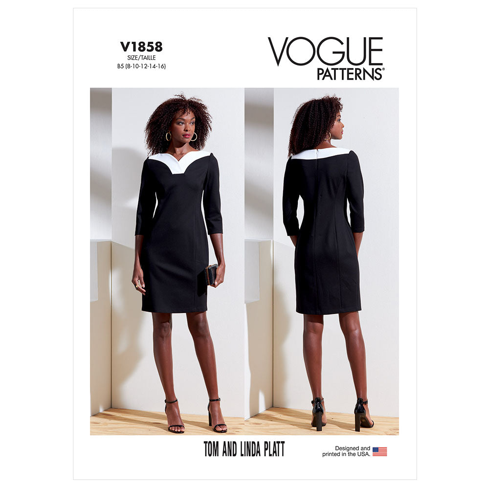 VOGUE V1858 Misses' and Misses' Petite Dress
