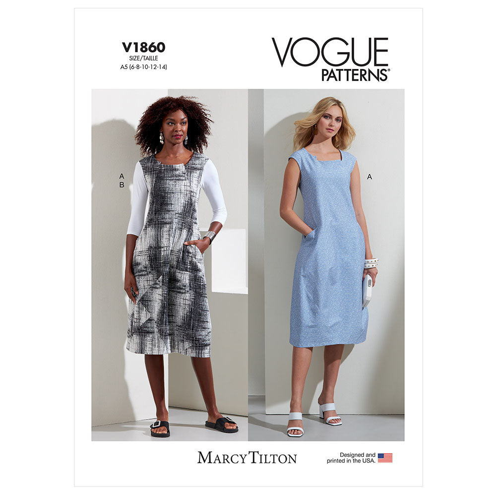 VOGUE V1860 Misses' Dress and Knit Top