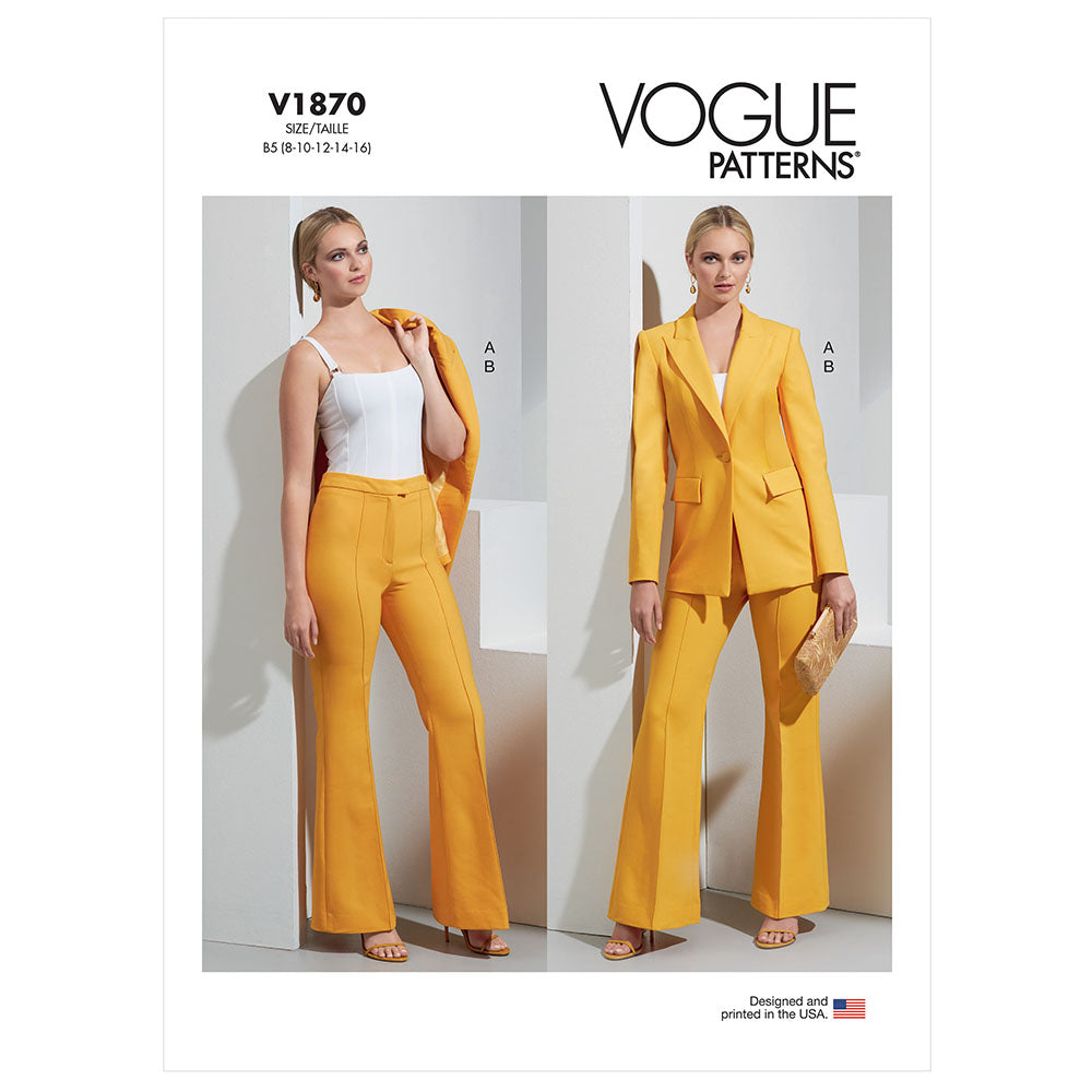 VOGUE V1870 Misses' Jacket and Pants