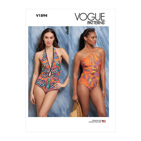 VOGUE V1894 Misses' Swimsuits