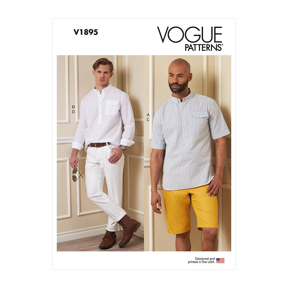 VOGUE V1895 Men's Shirts, Shorts and Pants