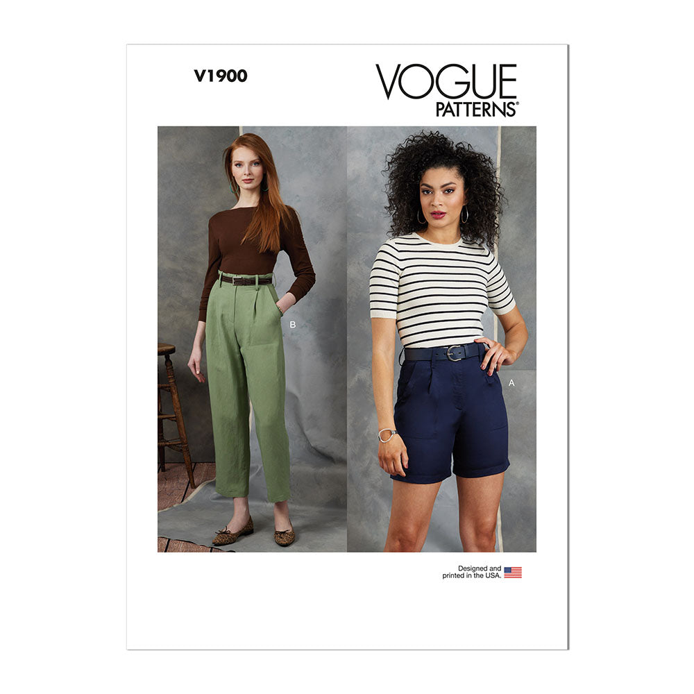 VOGUE V1900 Misses' Shorts and Pants