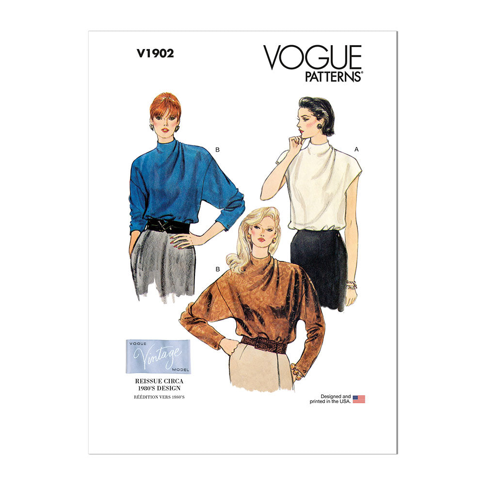 VOGUE V1902 Misses' Blouse