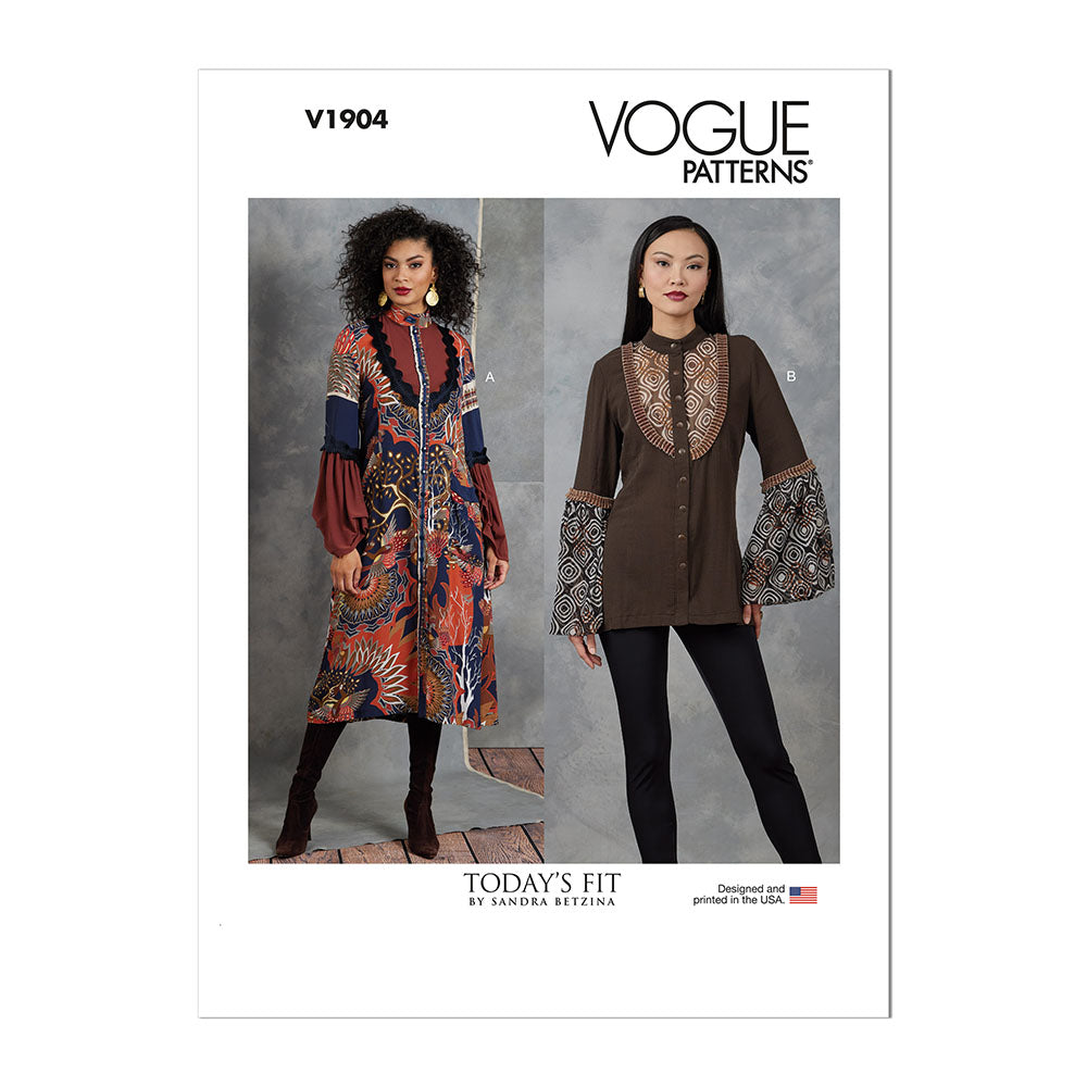 VOGUE V1904 Misses' Dress and Tunic