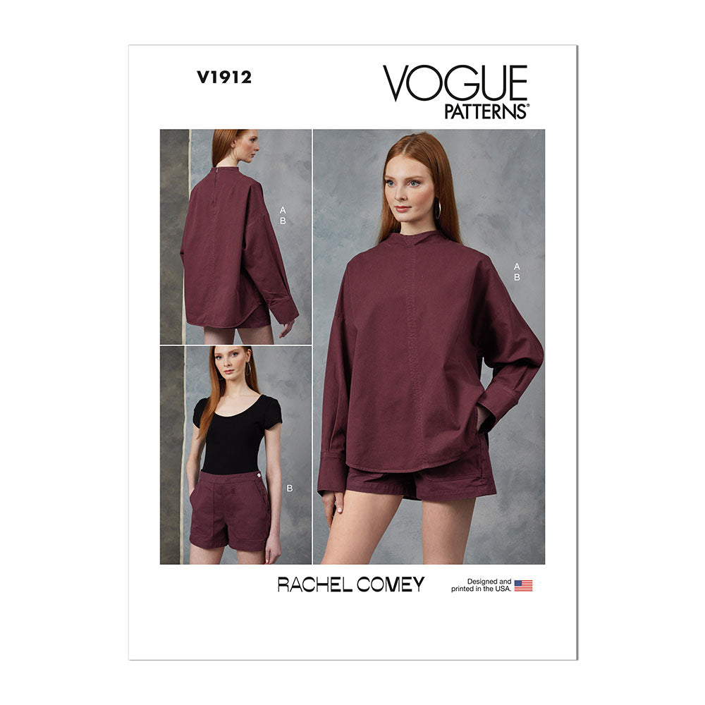 VOGUE V1912 Misses' Top and Shorts