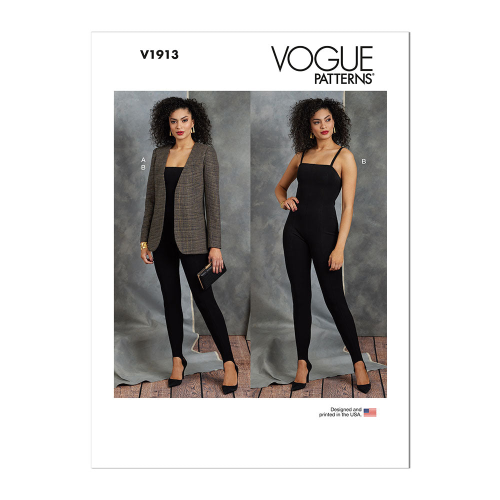 VOGUE V1913 Misses Blazer & Jumpsuit