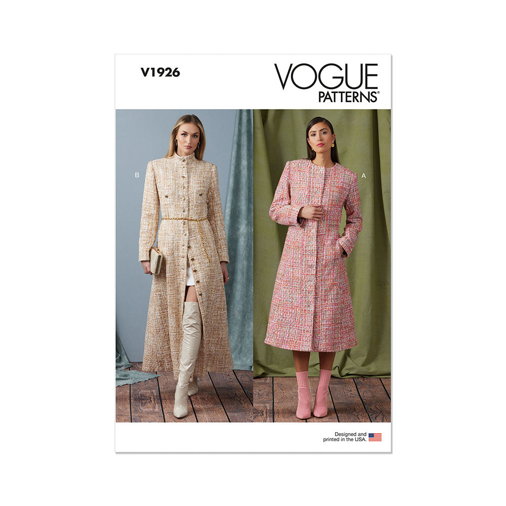 VOGUE V1926 Miss Coat in Two Lngths