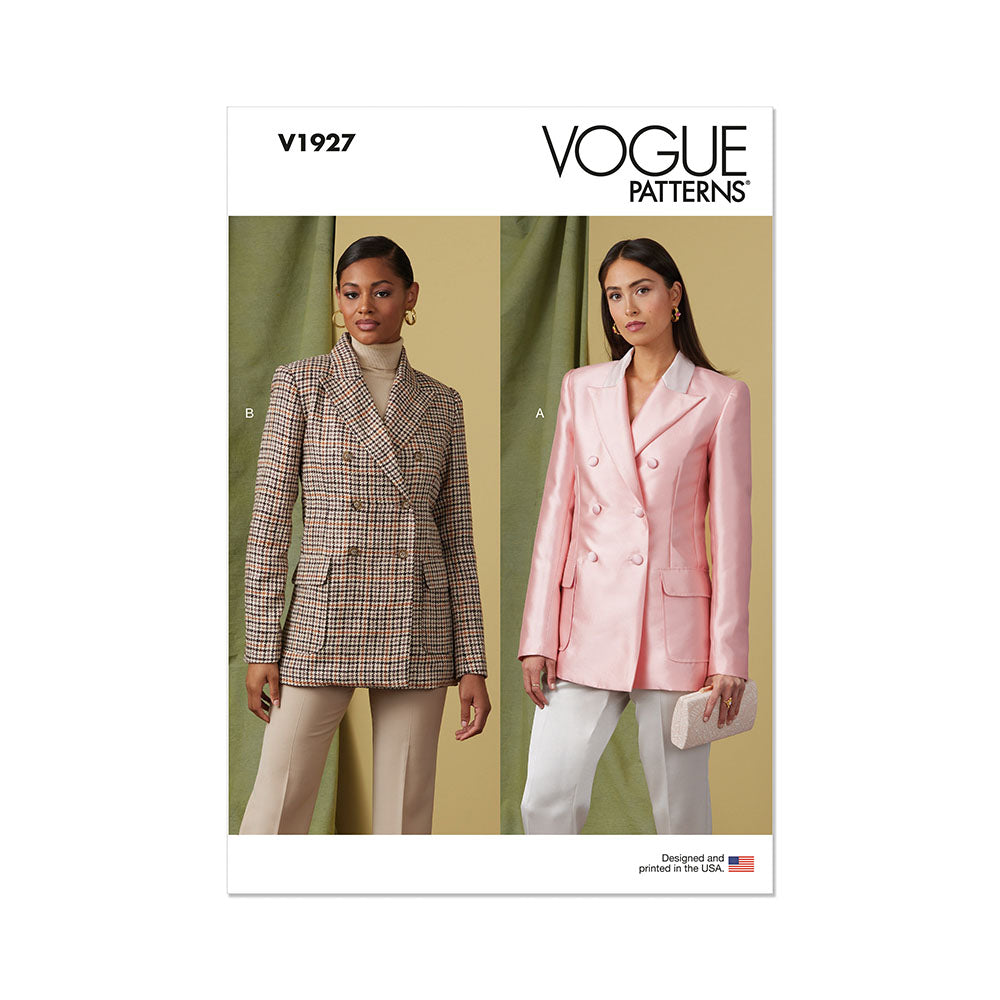 VOGUE V1927 Miss Double Breasted Jkt