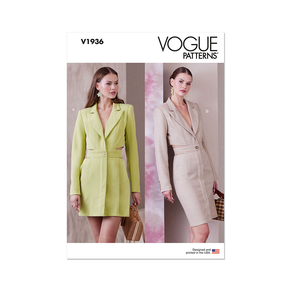 VOGUE V1936 Misses' Blazer Dress