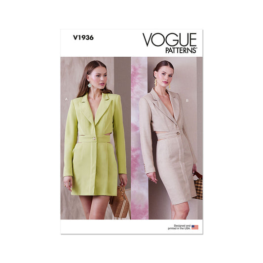 VOGUE V1936 Misses' Blazer Dress