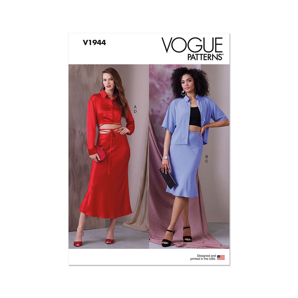 VOGUE V1944 Misses' Top and Skirt