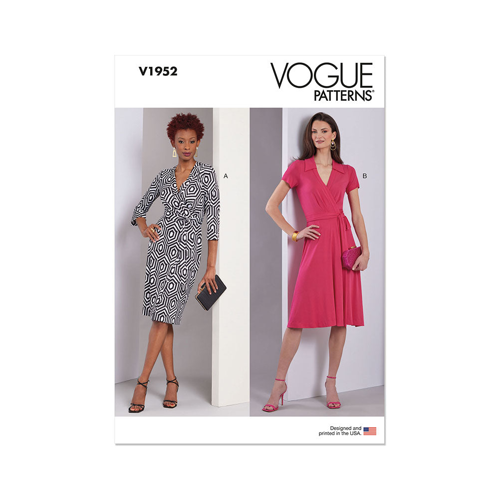 VOGUE V1952 Misses' Wrap Dresses