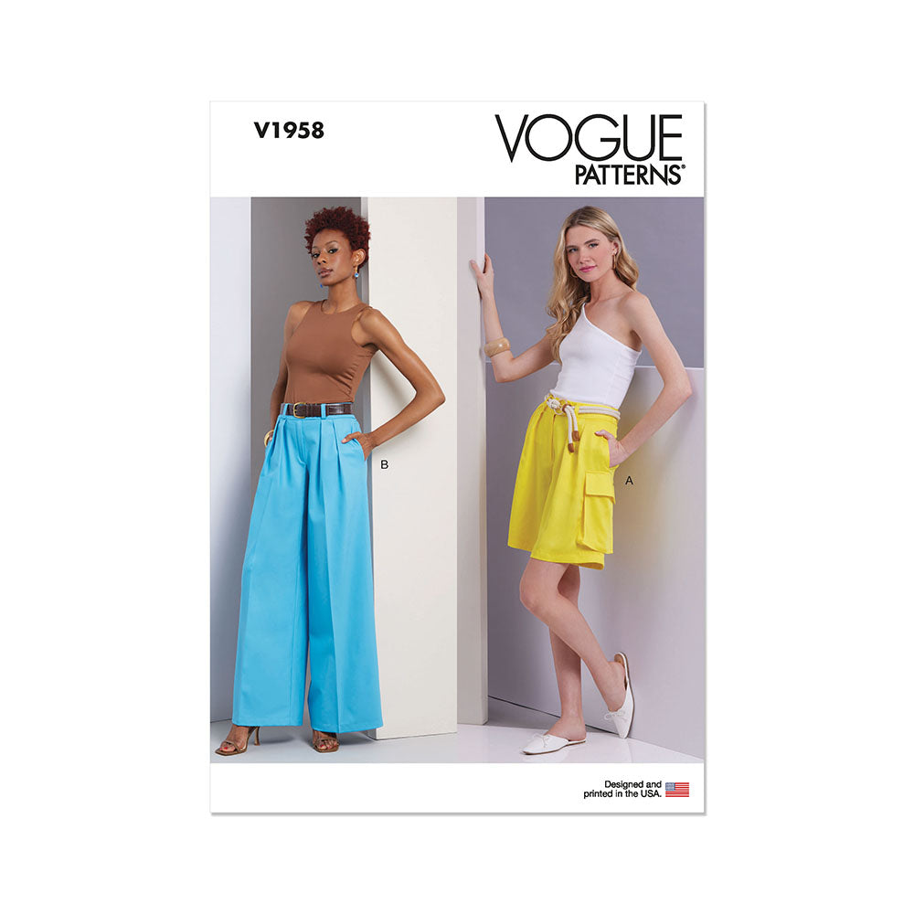 VOGUE V1958 Misses' Shorts and Pants