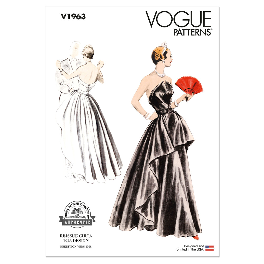 VOGUE V1963 Misses’ Evening Dress