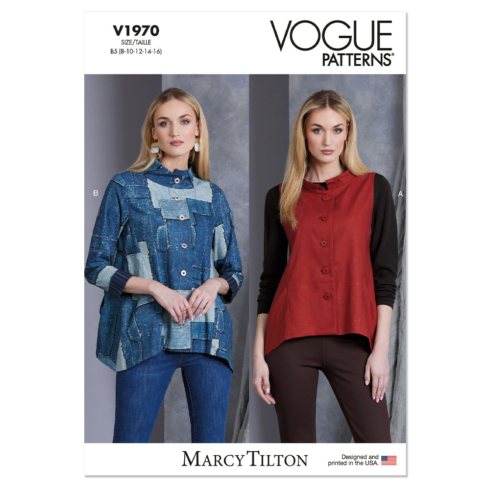 VOGUE V1970 Misses' Vest and Jacket