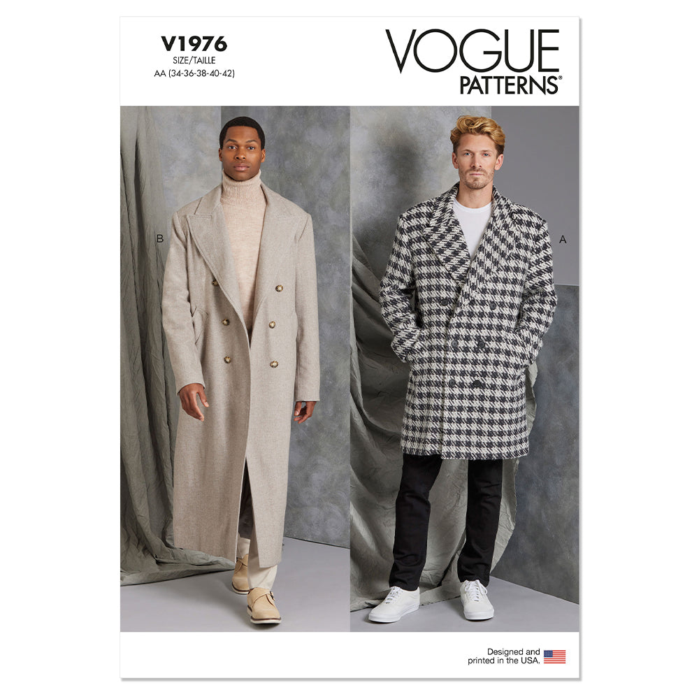 VOGUE V1976 Men's Coat in Two Lengths