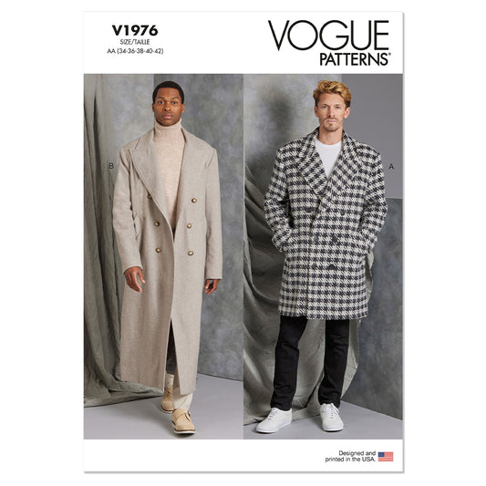 VOGUE V1976 Men's Coat in Two Lengths