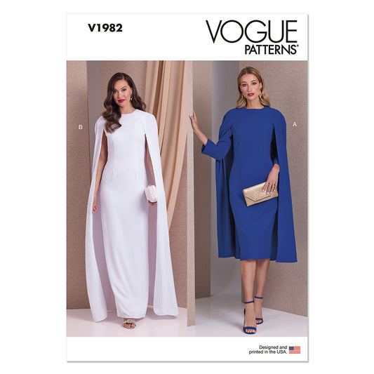 VOGUE V1982 Misses' Dresses