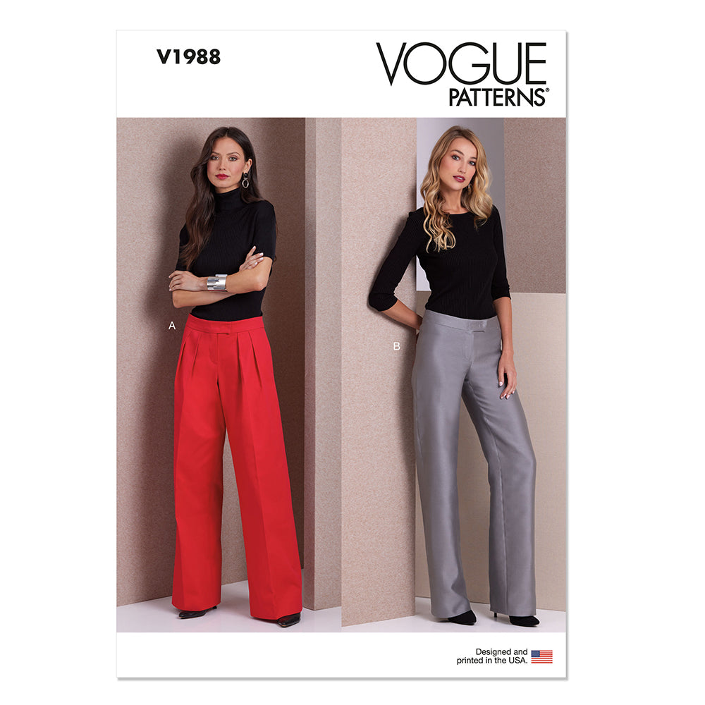 VOGUE V1988 Misses' Pants