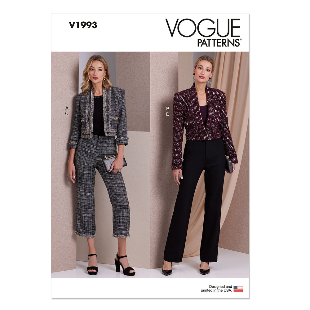 VOGUE V1993 Misses' Jacket and Pants