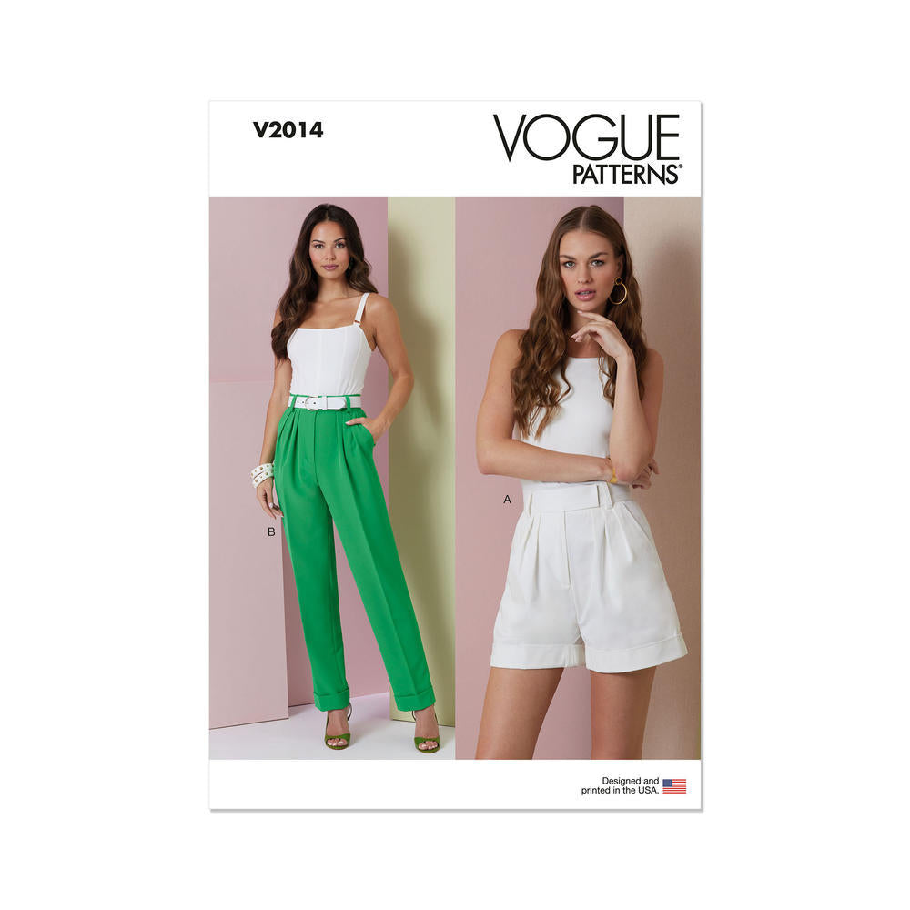 VOGUE V2014 Misses' Shorts and Pants