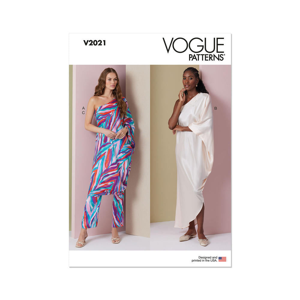 VOGUE V2021 Misses' One Shoulder Dress and Pants