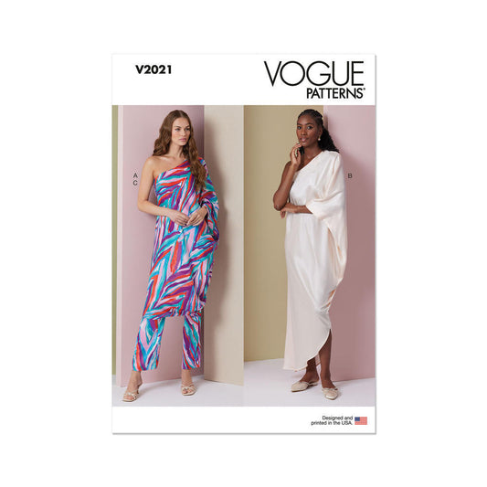 VOGUE V2021 Misses' One Shoulder Dress and Pants