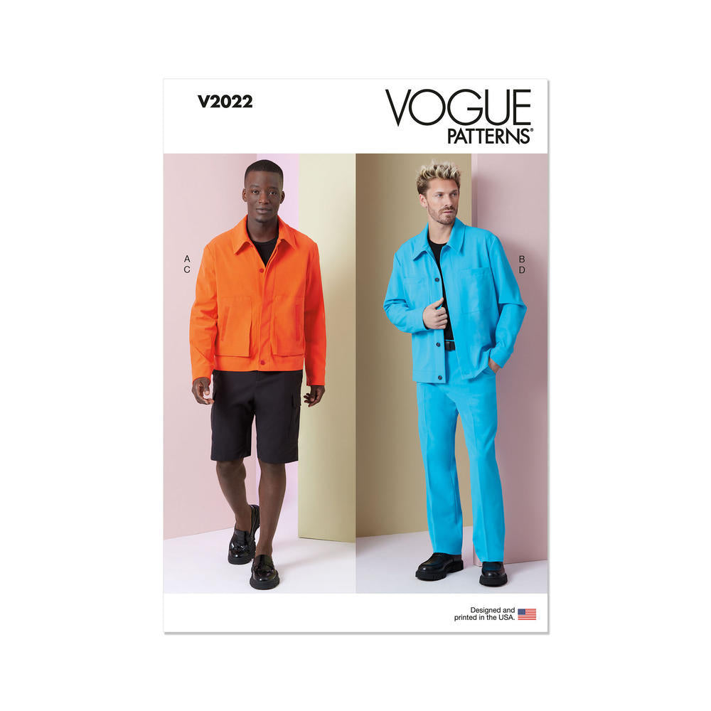 VOGUE V2022 Men's Jackets, Shorts and Pants