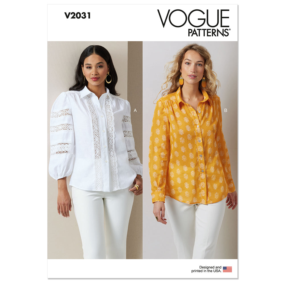 VOGUE V2031 Misses' Blouses