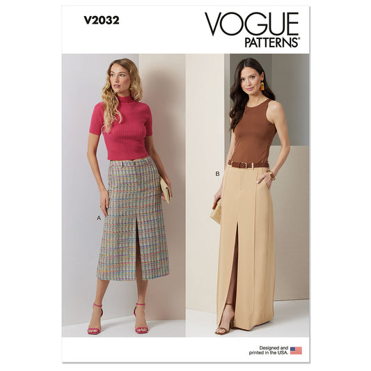 VOGUE V2032 Misses' Skirt in Two Lengths