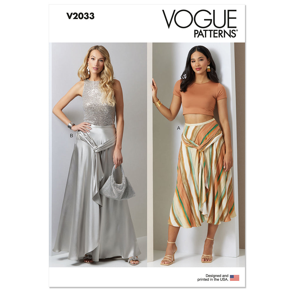VOGUE V2033 Misses Skirt in Two Lengths