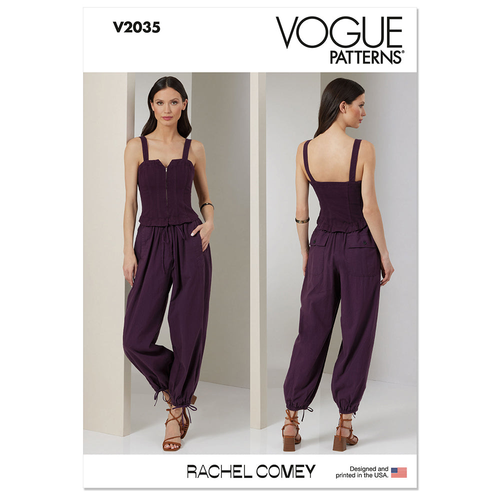 VOGUE V2035 Misses' Jumpsuit by Rachel Comey