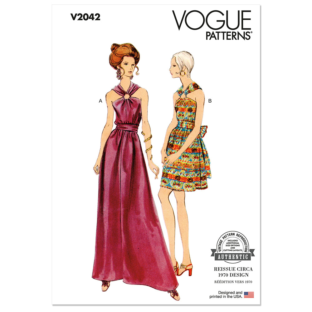 VOGUE V2042 Misses' Dress In Two Lengths