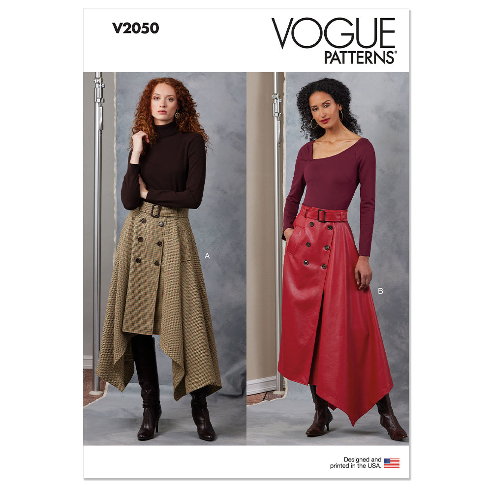 VOGUE V2050 Misses' Skirts and Belt