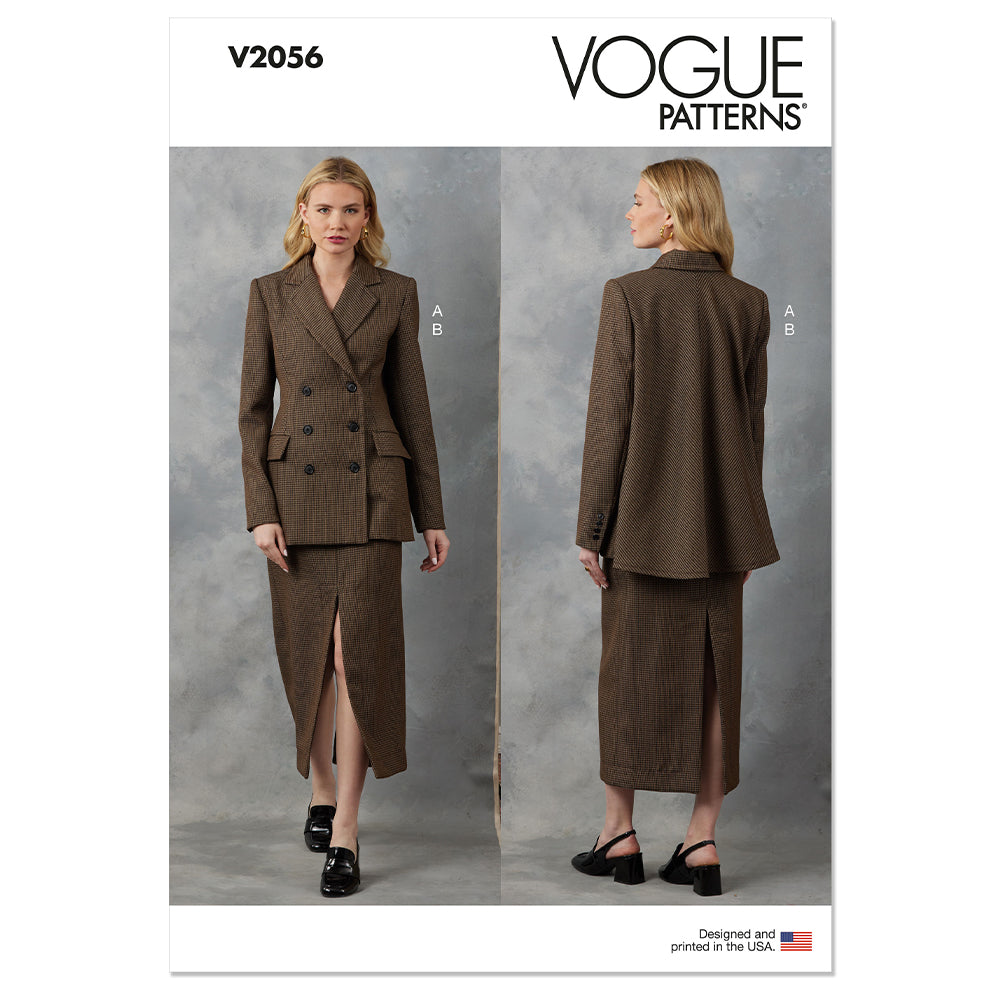 VOGUE V2056 Misses' Jacket and Skirt