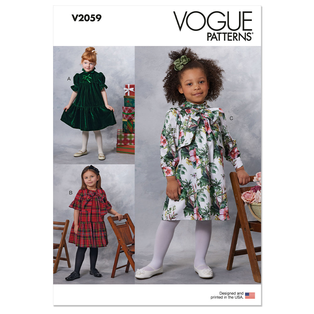 VOGUE V2059 Children's Dresses