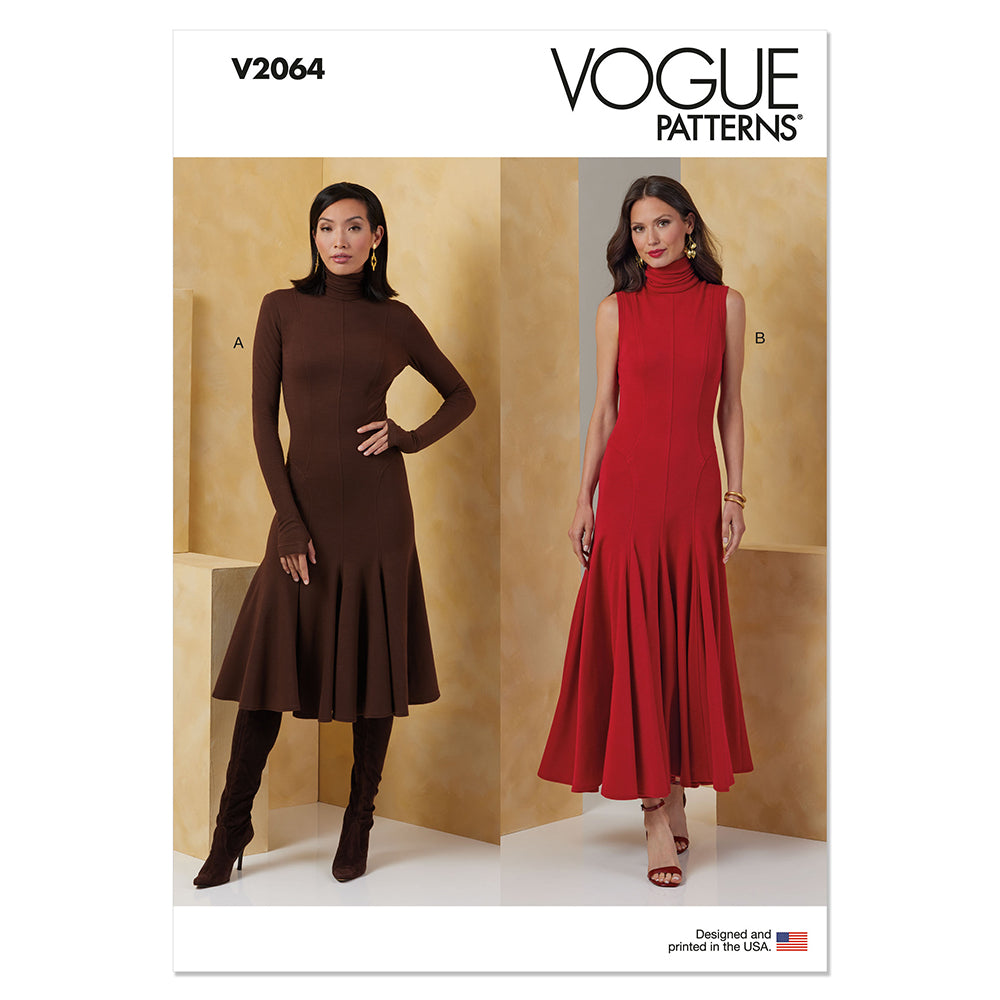 VOGUE V2064 Misses' Knit Dresses