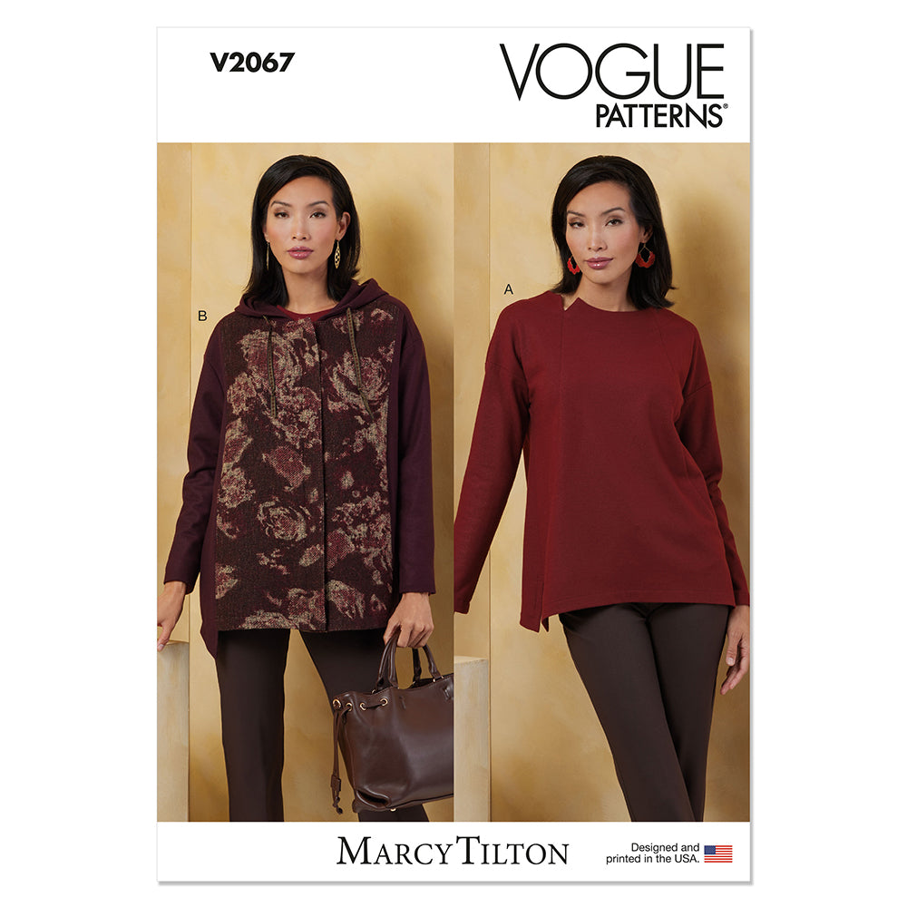 VOGUE V2067 Misses' Knit Top and Jacket by Marcy Tilton