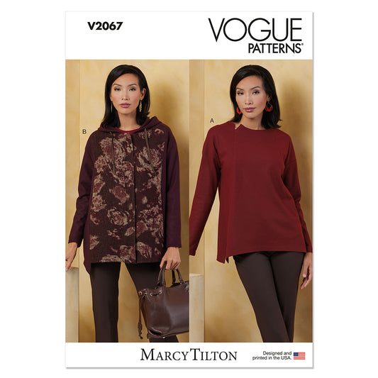 VOGUE V2067 Misses' Knit Top and Jacket by Marcy Tilton