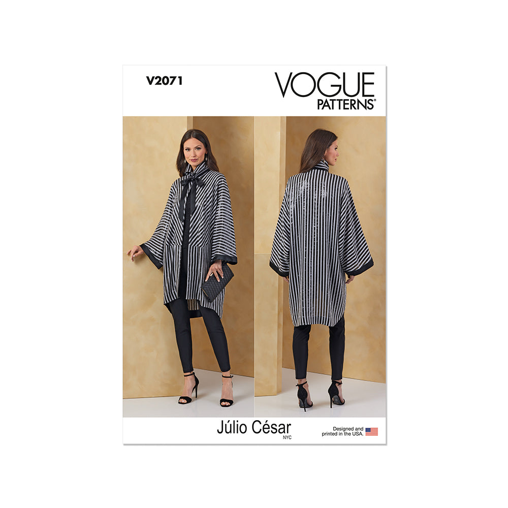 VOGUE V2071 Misses' Jacket by Julio Cesar NYC