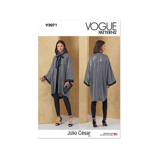 VOGUE V2071 Misses' Jacket by Julio Cesar NYC