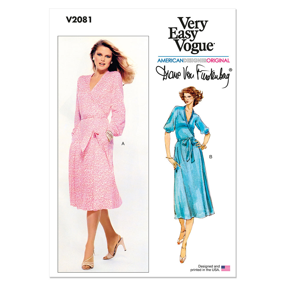 VOGUE V2081 Misses' Wrap Dress by Diane Von Furstenberg