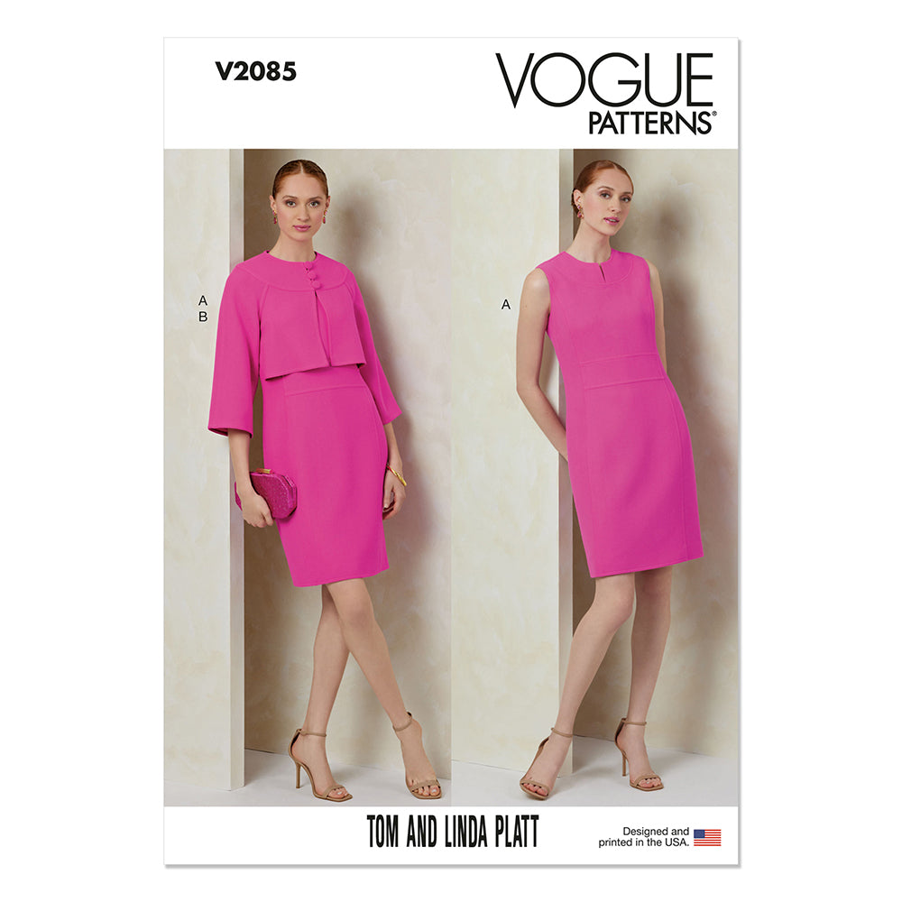 VOGUE V2085 Misses and Miss Petite Dress and Jacket by Tom and Linda Platt