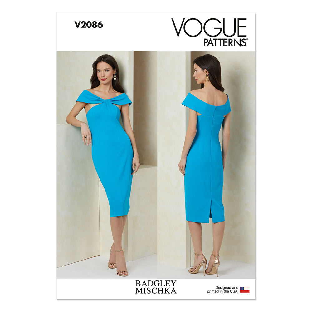VOGUE V2086 Misses Dress by Badgley Mischka