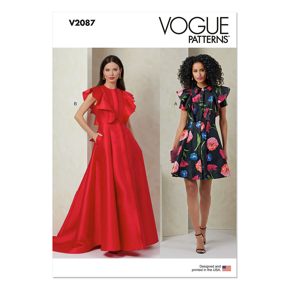 VOGUE V2087 Misses Dress with Sleeve and Length Variations