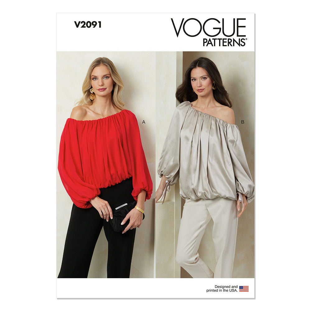 VOGUE V2091 Misses Top with Length Variations
