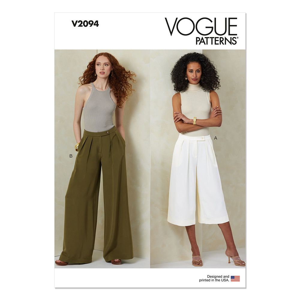 VOGUE V2094 Misses Pants in Two Lengths