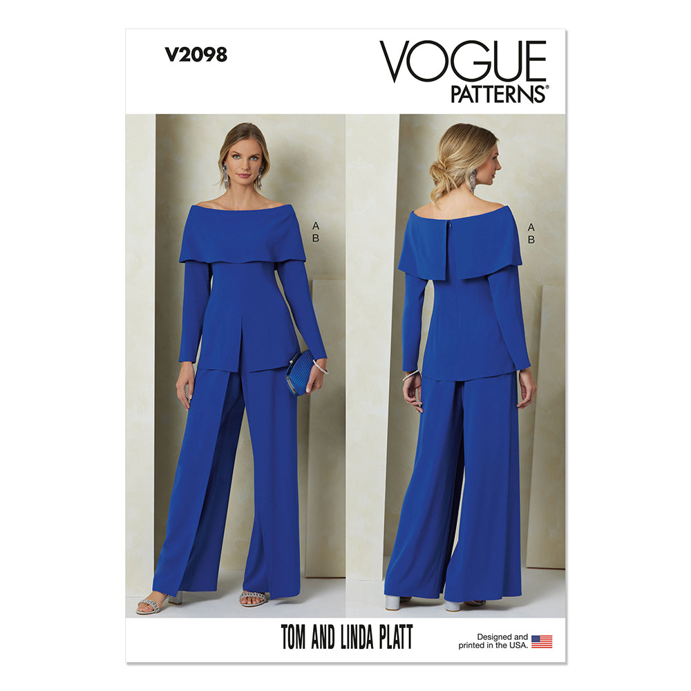VOGUE V2098 Misses Top and Pants by Tom and Linda Platt