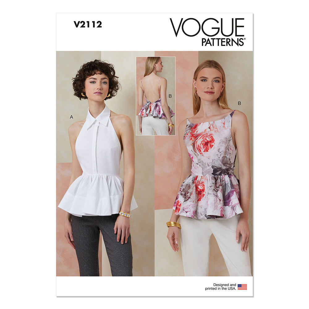 VOGUE V2112 Misses Tops
