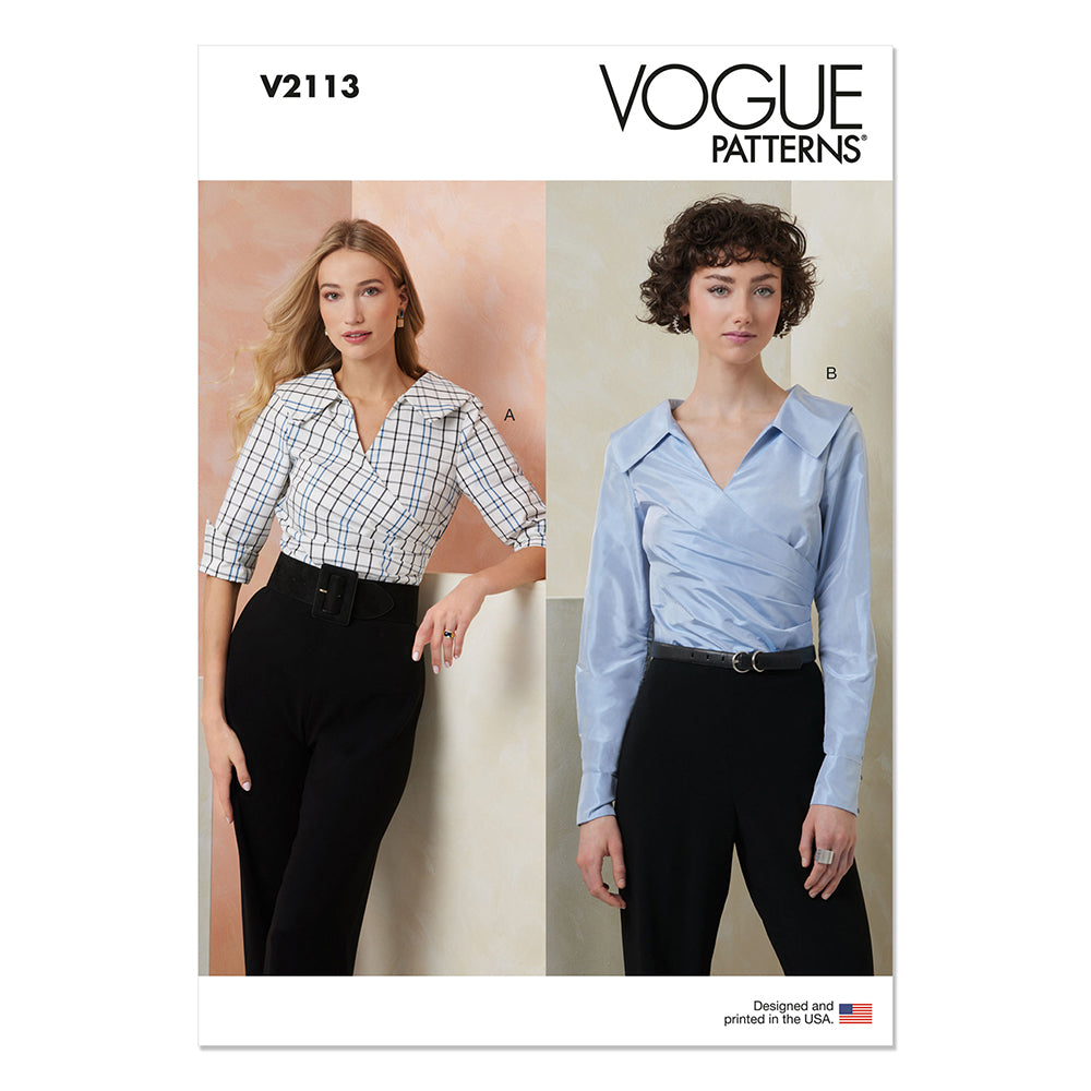 VOGUE V2113 Misses Top with Sleeve Variations